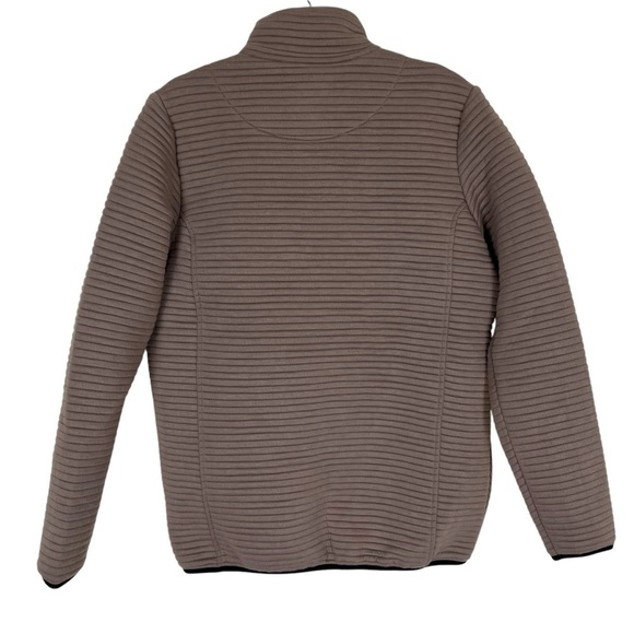 Simply Southern Mocha Ribbed Pullover Sweater Snap Collar Casual Comfy Sz S - Picture 8 of 16